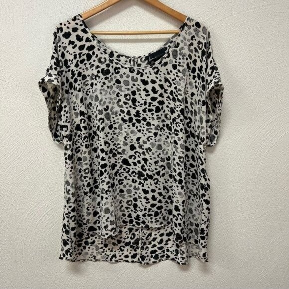 Lane Bryant Loose Flowing Chetah Print Top Sz 18/20 - Picture 1 of 6